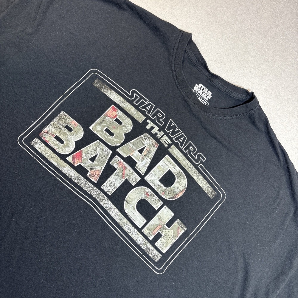 Star Wars The Bad Batch Logo T-shirt‎ 4XL Mad Engine Black